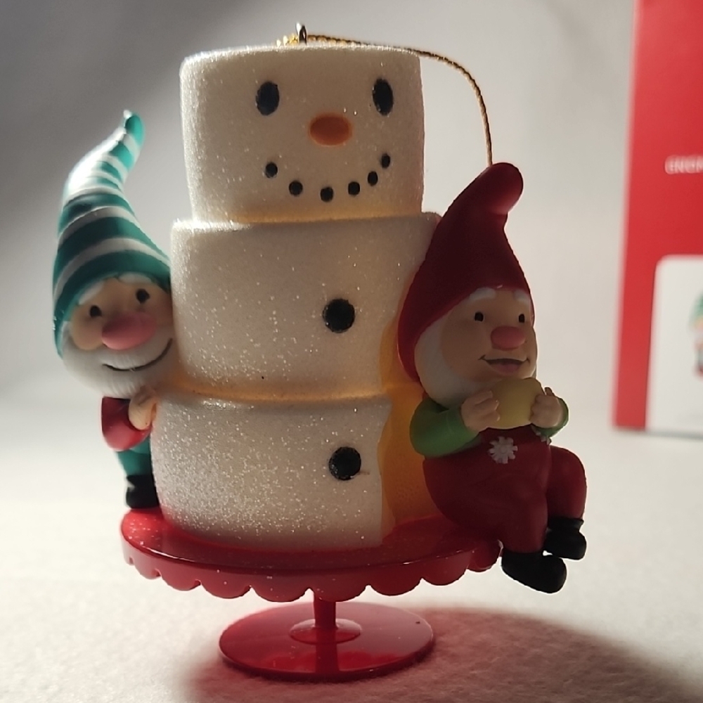 Hallmark NEW Festive Gnome and Snowman Ornament CLEARANCE - Picture 8 of 12